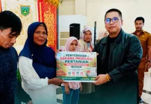 Wali Kota Padang Panjang Hendri Arnis Serahkan Bantuan Sarana Produksi Pertanian,