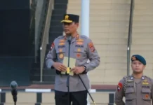 Kapolda Sumbar Baru Pimpin Apel Pagi, Ini Penekanannya