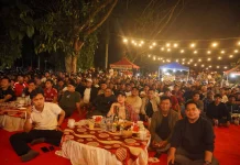 Bupati Dharmasraya Nobar Final Piala Dunia 2026 Bersama Ratusan Warga