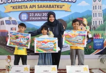Hari Anak Nasional KAI Divre II Sumbar Hadirkan Lomba Mewarnai Gratis