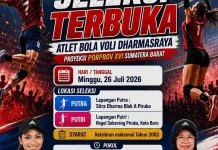 Dharmasraya Gelar Seleksi Terbuka Atlet Voli menuju Porprov Sumbar