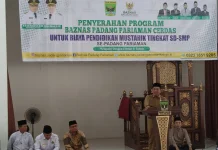 BAZNAS Padang Pariaman Salurkan Bantuan Pendidikan untuk 681 Siswa