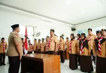 Kwarcab Tanah Datar Lantik Pengurus Saka Rintisan Yogaswara Pramuka