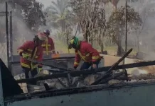 Tiga Rumah Terbakar saat Penghuni Mengantar Jenazah Orang Tua