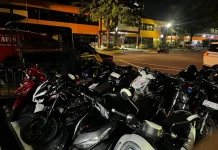 Timsus Charlie Polresta Padang Amankan 18 Motor Knalpot Brong