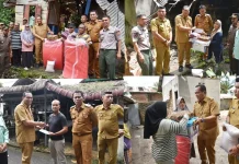 Yota Balad serahkan bantuan bagi rumah warga tertimpa pohon tumbang
