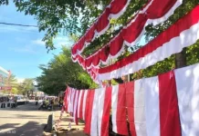 Kesebangpol Solok Selatan Gencarkan Gerakan Pemasangan Bendera Merah Putih