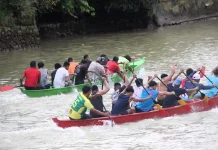 Sehari jelang Selaju Sampan HJK ke-357 Padang,Tim Dayung Matangkan Persiapan