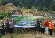 Kodim Tanam Bambu, Pasbar Perkuat Mitigasi Bencana Talamau