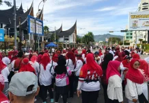 Dinsos Padang Jemput Pendaftar Portal Perlinsos di Car Free Day