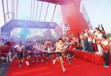 Ribuan Warga Ramaikan Dharmasraya Merah Putih Run 2026