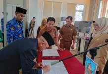 Pemkab Dharmasraya Rotasi Tiga Pejabat Pimpinan Tinggi Pratama