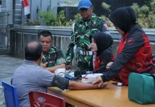 Poskes Kodim 0307 Tanah Datar Layani Cek Kesehatan Gratis