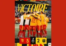 Lens Pesta Gol, Auxerre Takluk Lima Gol