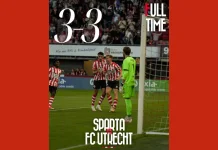 Drama Enam Gol Warnai Duel Sparta Utrecht