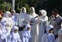 Ribuan Anak TK di Padang Kenali Ibadah Haji sejak Dini
