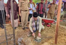 Masjid Darul Ilmi MTsN 9 Agam Mulai Dibangun