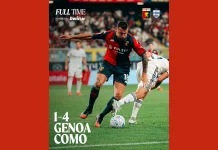 Como Bangkit, Genoa Tumbang Empat Gol