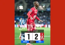 Brest Menang Dramatis, Doumbia Jadi Penentu Laga