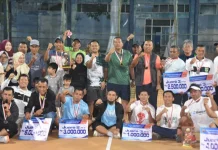 Wali Kota dan Sekda Pariaman Raih Juara Turnamen Tenis BAVETI 2026