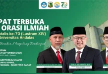 Tujuh Dekade Unand, Terus Tumbuh Beri Dampak
