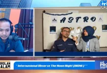 Semangat Komunitas Astronomi Sumbar Amati Bulan Ditengah Hujan