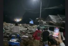 Galodo Menerjang Kompleks Perkantoran Bupati Solok di Arosuka