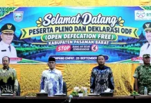 Sebanyak 90 Nagari Pasbar Kini Bebas Buang Air Sembarangan