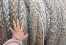Tali Raksasa Penjaga Kapal di Dermaga
