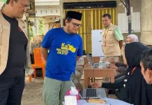 Wabup dan Sekda Pantau Pilwana Elektronik di Enam Nagari Sungai Aur