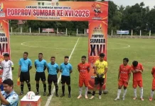 Sepakbola Porprov XVI Sumbar Resmi Dibuka, 12 Tim Siap Bersaing