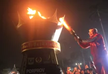 Api Obor Dinyalakan, Porprov XVI Sumbar Resmi Dibuka