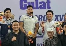 Pegulat Randa Rian Desta Sabet Emas Gulat Porprov XVI
