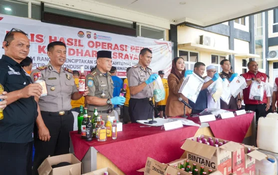 Polres Dharmasraya Ungkap Hasil Operasi Pekat