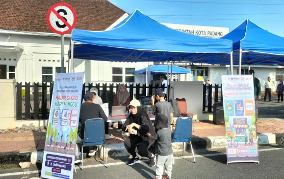 Layanan Perizinan Usaha Hadir Kembali di Car Free Day Padang