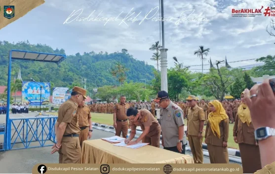Tingkatkan Kualitas Pelayanan, Disdukcapil Pessel Jalin Sinergi Lintas Sektor