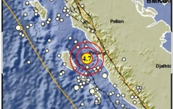 Gempa M 4,7 Guncang Padang dan Pariaman, Pusat Gempa Dekat Sumber Gempa Padang 2009