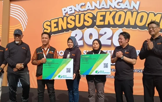 BPS Sumbar Lindungi 5.517 Petugas Sensus Ekonomi dengan BPJS Ketenagakerjaan