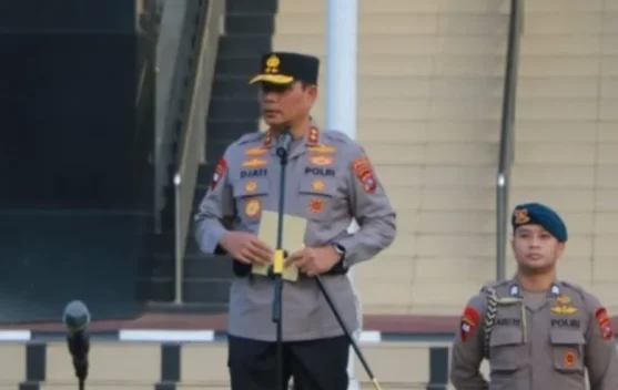 Kapolda Sumbar Baru Pimpin Apel Pagi, Ini Penekanannya