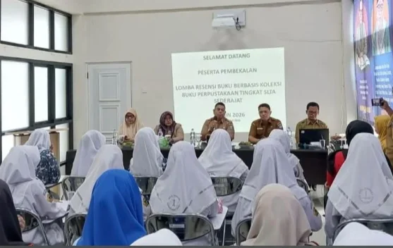 Tingkatkan Literasi Pelajar, Perpusda Pasbar Gelar Pembekalan Lomba Resensi Buku