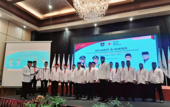 Pelantikan Pengurus, PMI Kota Padang Perkuat Peran dalam Penanganan Pascabencana