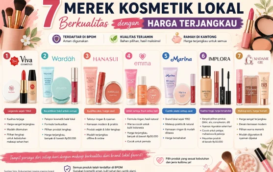 Intip Merek Kosmetik Lokal Berkualitas dengan Harga Terjangkau