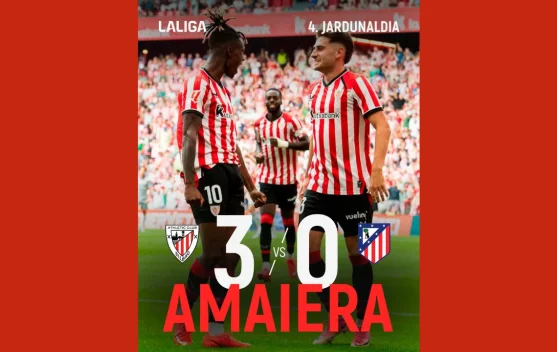Bilbao Bungkam Atletico Madrid dengan Tiga Gol