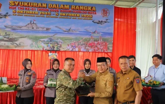 HUT Ke-81 TNI, Wako Zulmaeta Tegaskan Kemanunggalan Kawal Pembangunan dan Keamanan