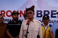 Menteri PU Groundbreaking Pembangunan Sabo Dam di Tanah Datar
