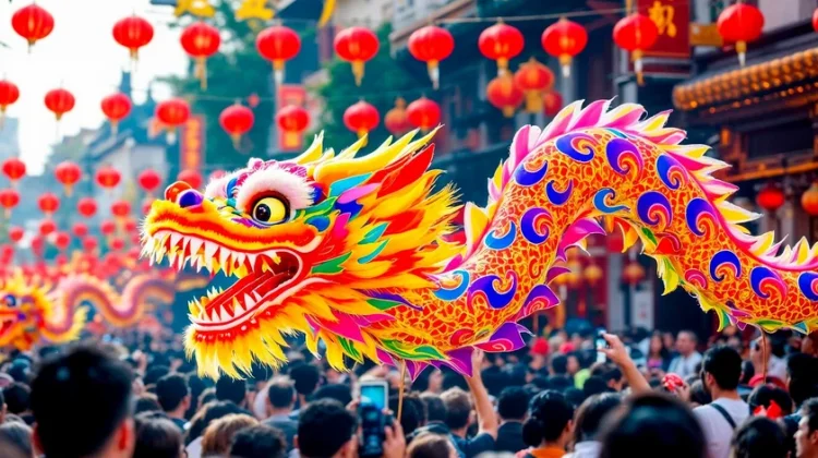 Tarian Naga Api Membawa Keberuntungan di Festival
