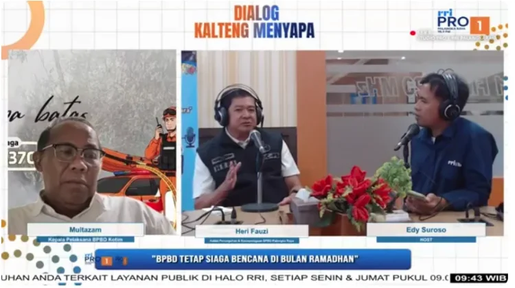 BPBD Palangka Raya Lakukan Mitigasi Bencana di Sekitar Pasar Ramadan