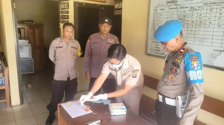 Komitmen Bersih dari Narkoba, Polresta Palangka Raya Tes Urine