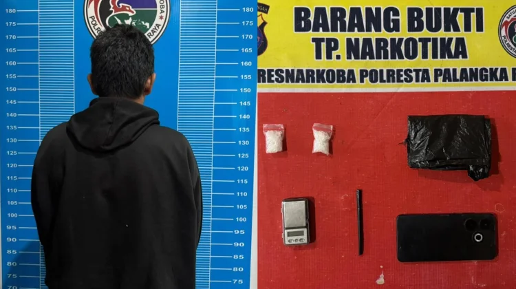 Polresta Palangka Raya Ciduk Pengedar Sabu 10 Gram, Disimpan di Kasur