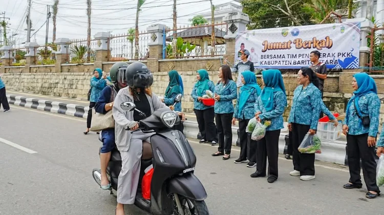 TP-PKK Barut Bagikan 200 Paket Sayur dan Telur